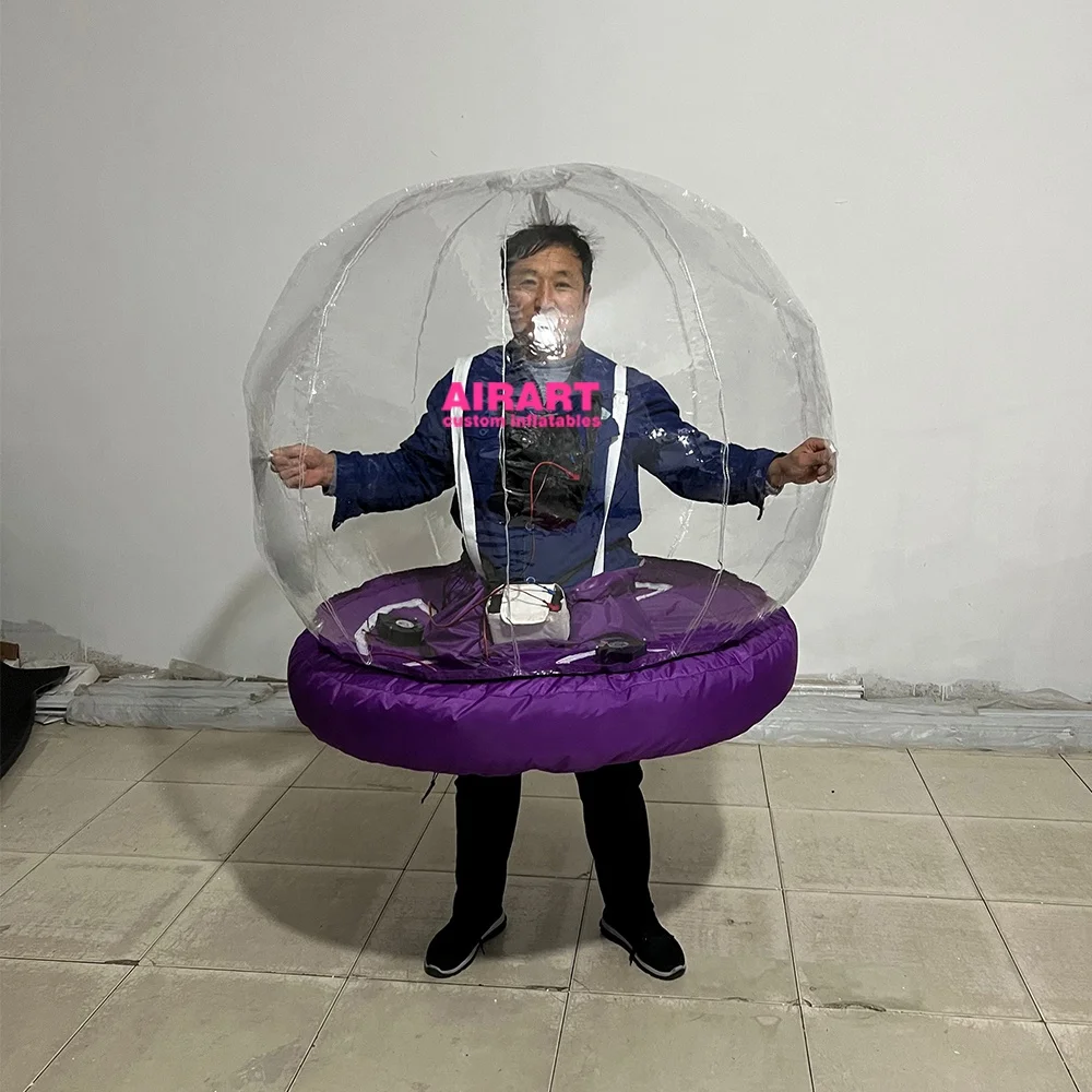 RHYTHMARTS Zwart opblaasbaar kostuum voor volwassenen, Halloween- en kerstkostuum, zwart