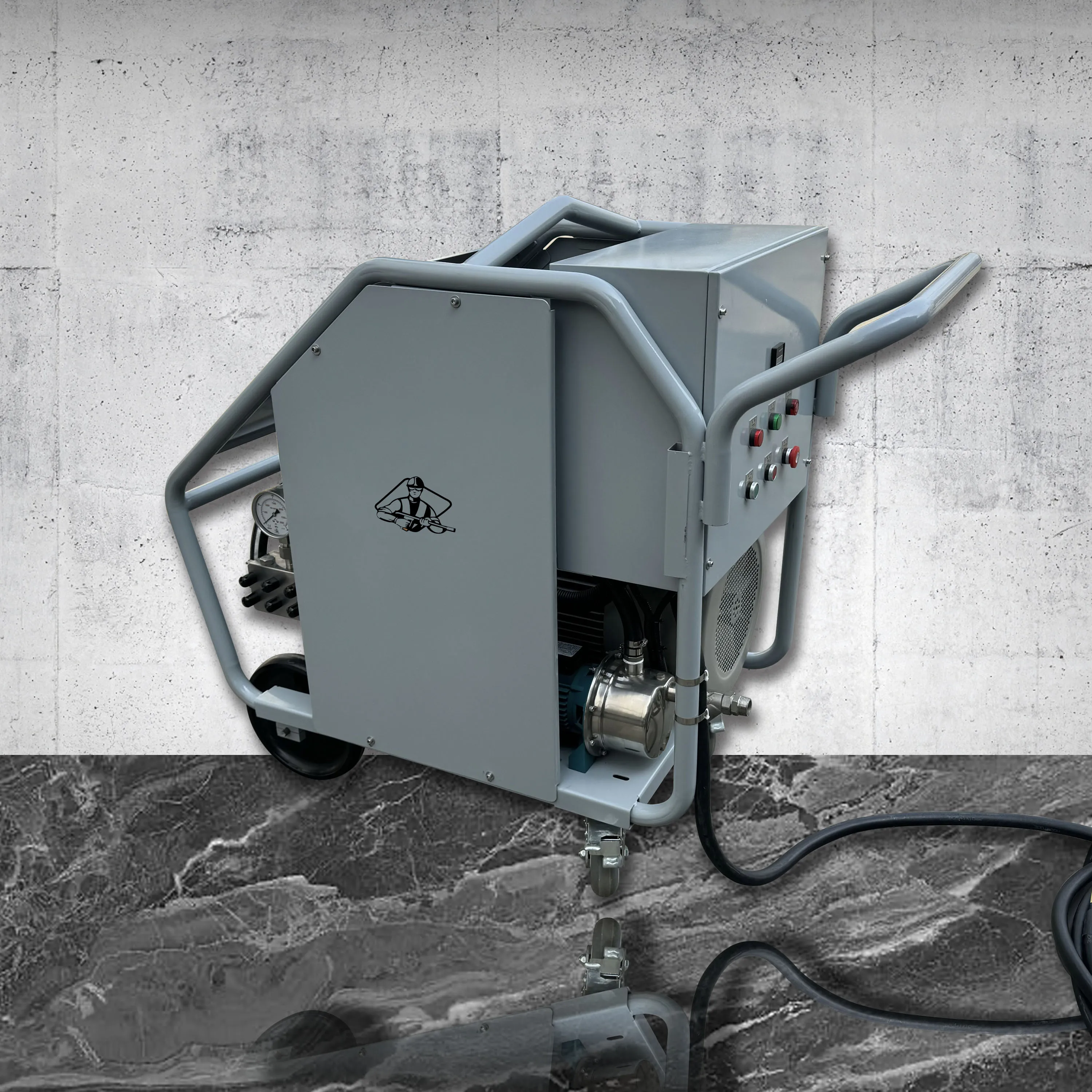 37KW 14500Psi 1000Bar 22Lpm Commercial Buildings Washing and Cleaning Industrial High Pressure Washer  Remove Rust Deburring