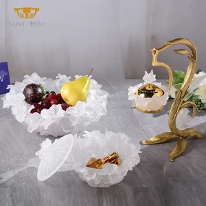 Household Supplies Lily Candle Holder New Design Rose Popular Flower Wedding Mubkhar Burner Censer With Cover