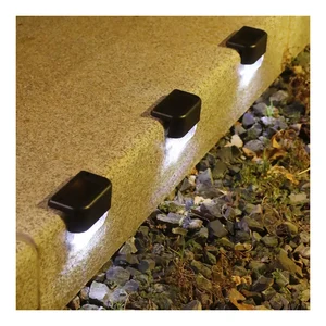 Vertak 3000K Waterproof Ip44 Led Step Light Outdoor 600mah 1.2v Battery Solar Lights for Steps