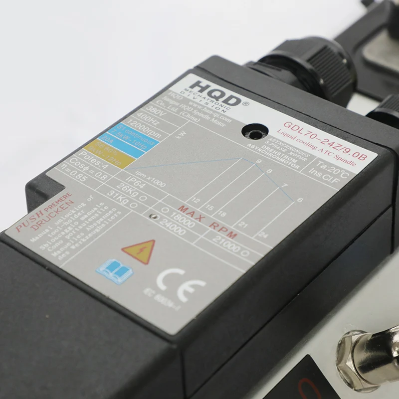 HQD GDL70-24Z/9.0B Spindle Motor - High Performance CNC