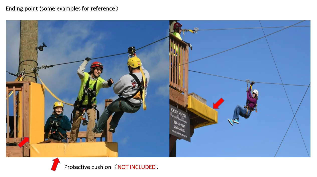 Ctsc Heavy Duty Zip Line Kit (up To 350 Lbs) Commercial Outdoor