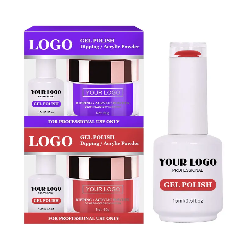 Дизайн ногтей Гель-лака и порошок Комплект 3 в 1 цвет акриловый Фрезер для cо