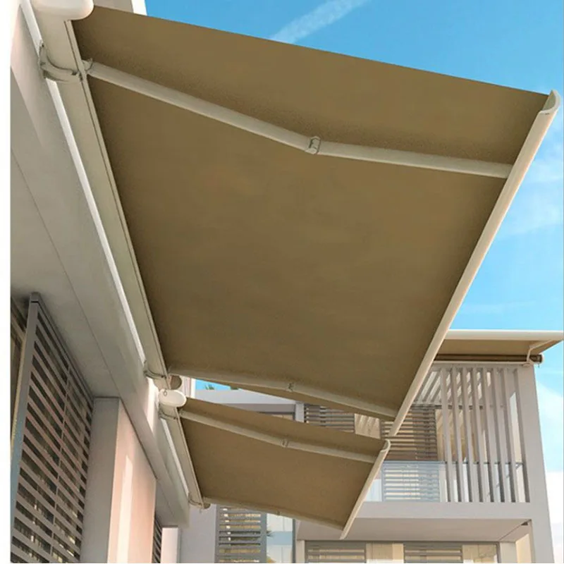 Customized size folding awning outdoor sunshade retractable awning
