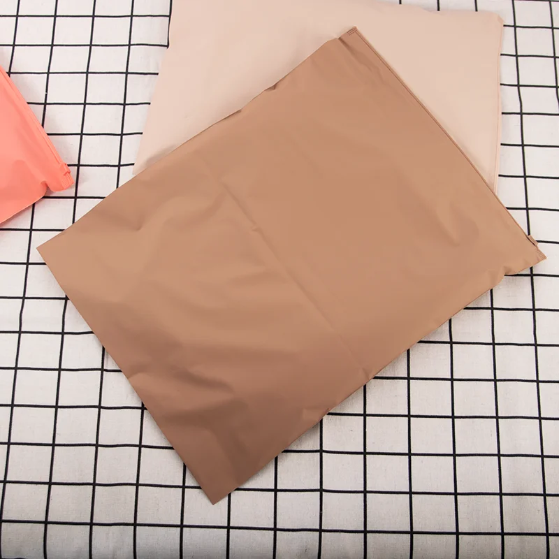 PVC Plastic Custom Logo Matte Frosted Clothing Packaging Zip Lock Ziplock Bags Poly Zipper Bag for Clothing