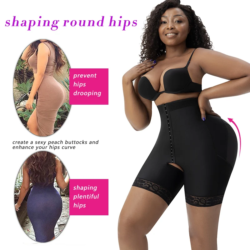 open crotch body shaper postpartum girdle