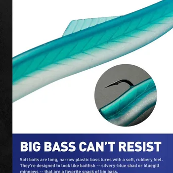 Cheery 115mm/6g Saltwater Fishing Gear Artificial Bait PVC Material Eel Fishing Lure Jig Head Hook Shad Bait Soft Plastic Lure – Soft Lure – view 4