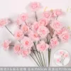 Pink 3-headed diamond rose