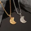 Colgante de San Cristobal con Cadena de Cuerda