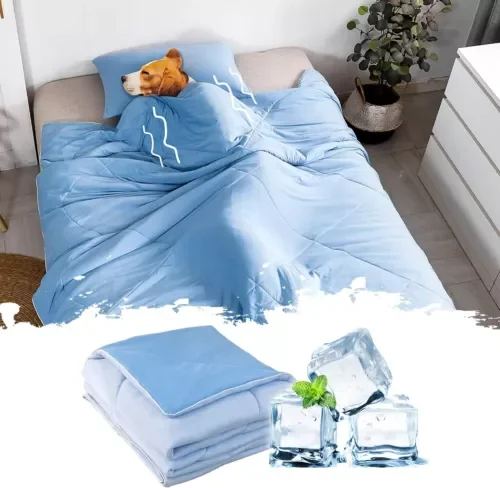 Cooling Comforter King/Cal King Size - Lightweight Summer Blanket With Q-Max 0.4 Tech For Hot Sleepers