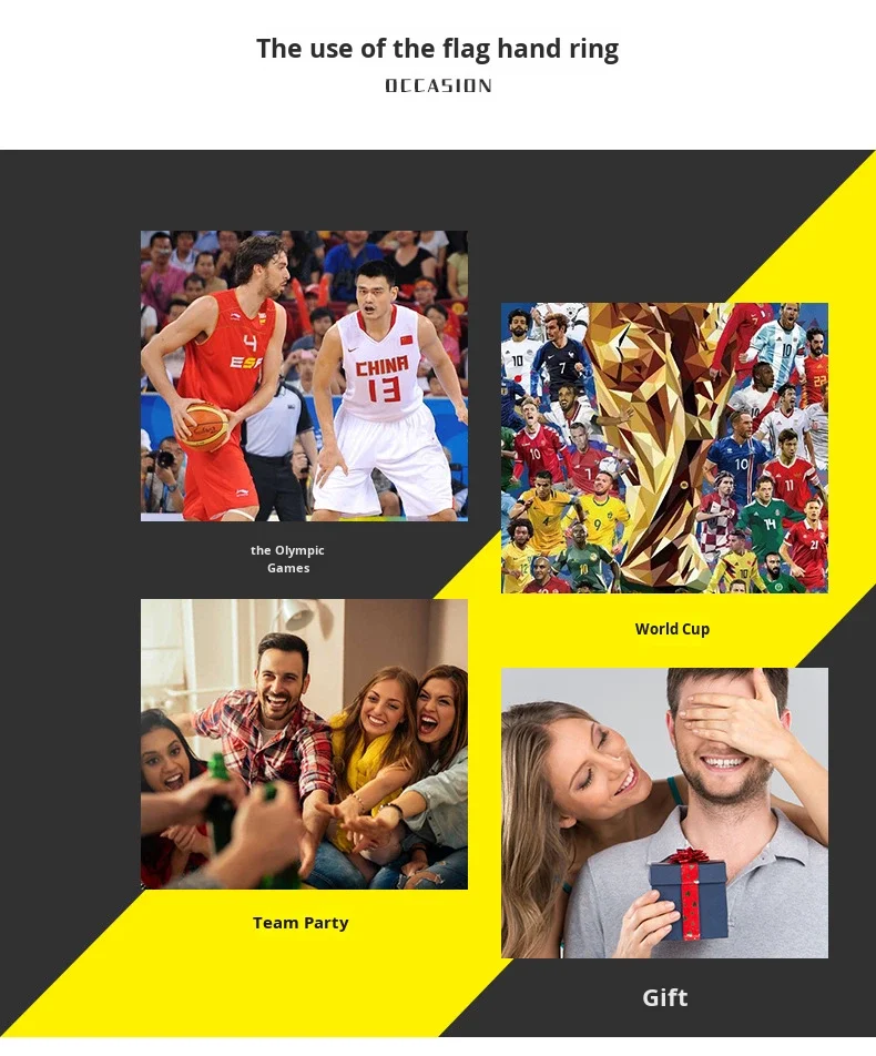 France Paris World Games Commemorative National Day United States Brazil China Flag Eco-friendly Silicone Bracelet 20cm Band details