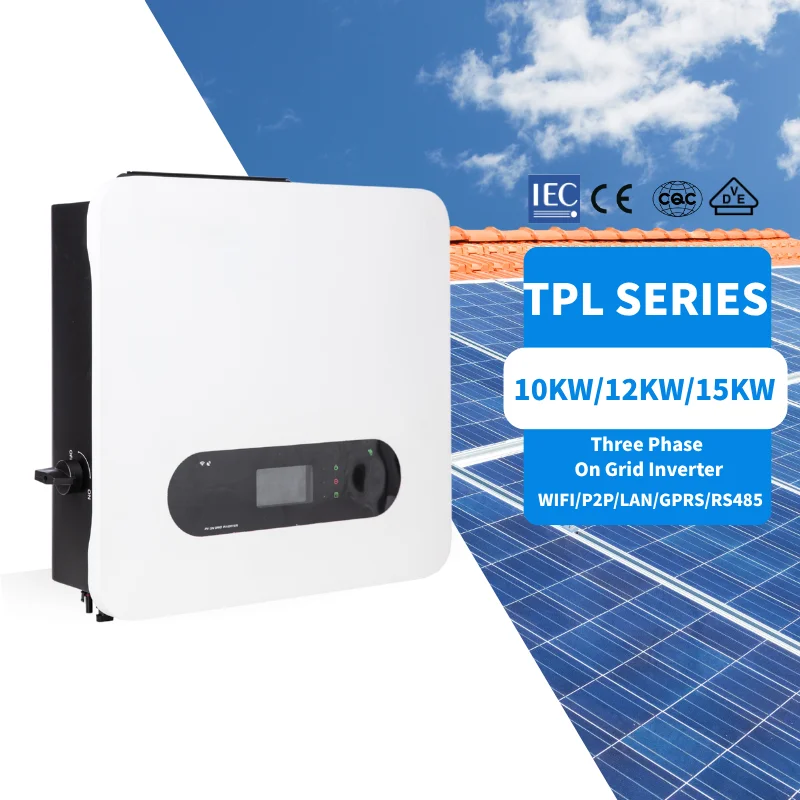 10Kw Solar Panel Kit 10Kva on Grid Solar Inverter 220Vac 3 Phase Split Inverter 120V 240V Solar Crown Grid Inverter 12KW 15KW