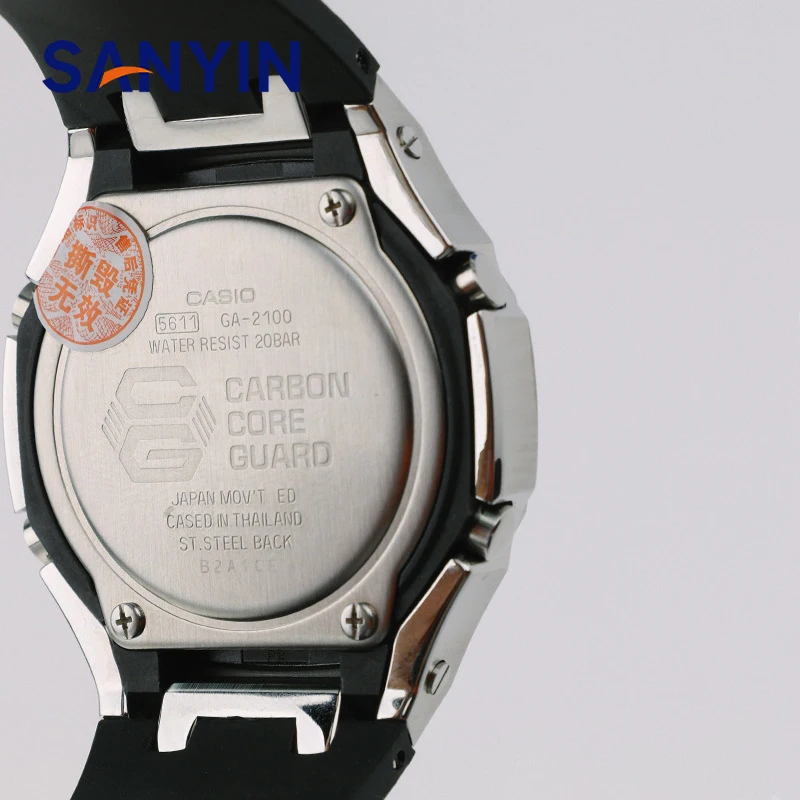 Custom 4th Update Generation Watch Parts Band Case Stainless Steel Watch Case Metal Bezel for G Shock GA2100 Mod
