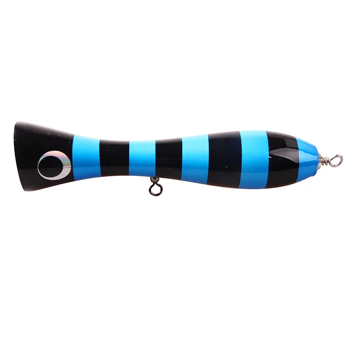 lutac wood popper lure wooden fishing