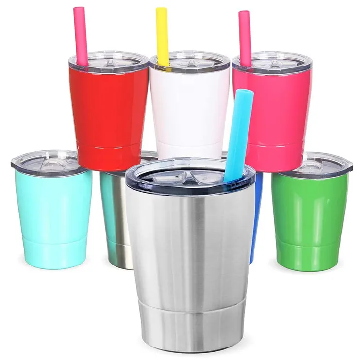 Stainless Steel Cups For Kids Drinking Sippy Glasses Metal Cup