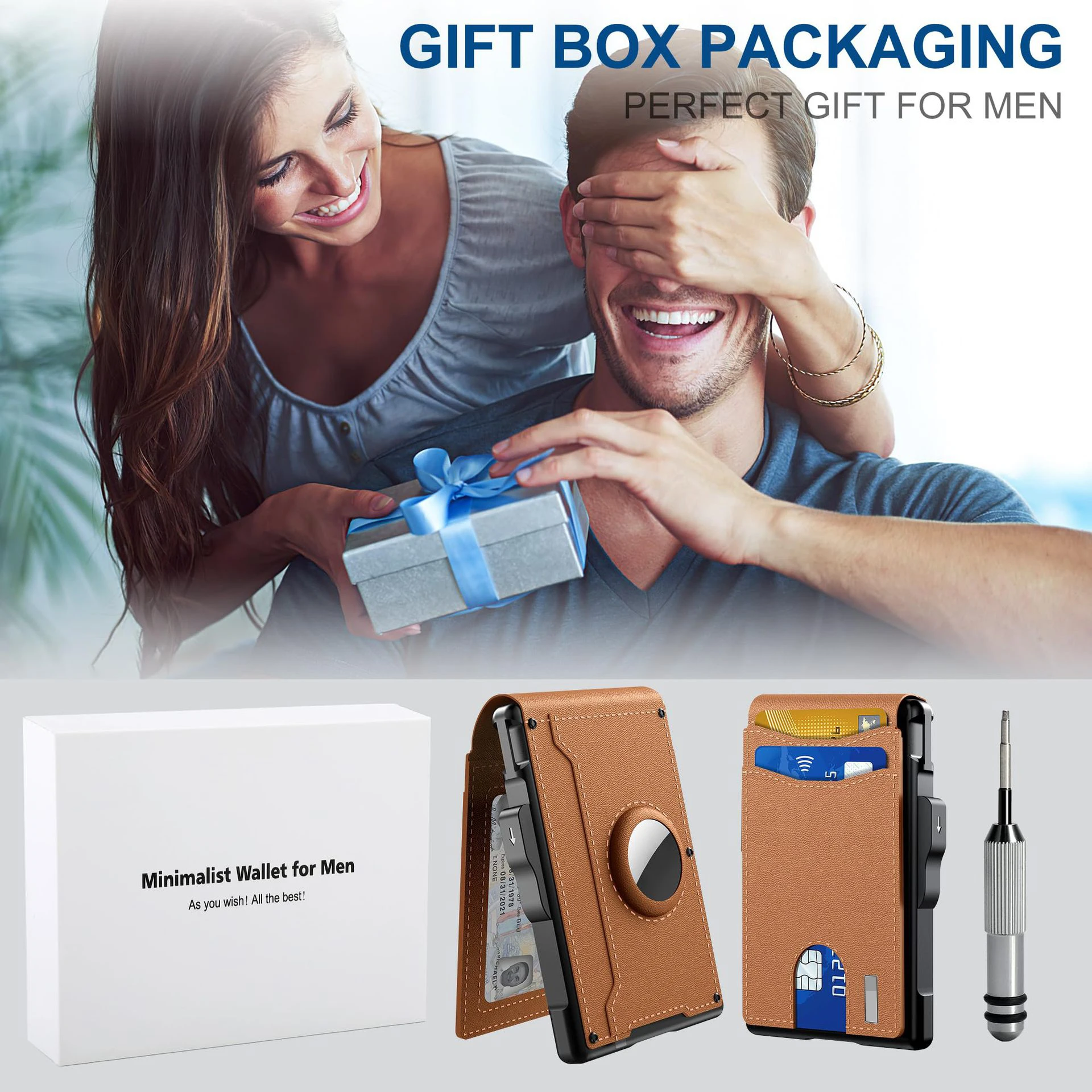 Premium Men's RFID Secure Leather Wallets Wholesale - Custom Logo Business Card Holder