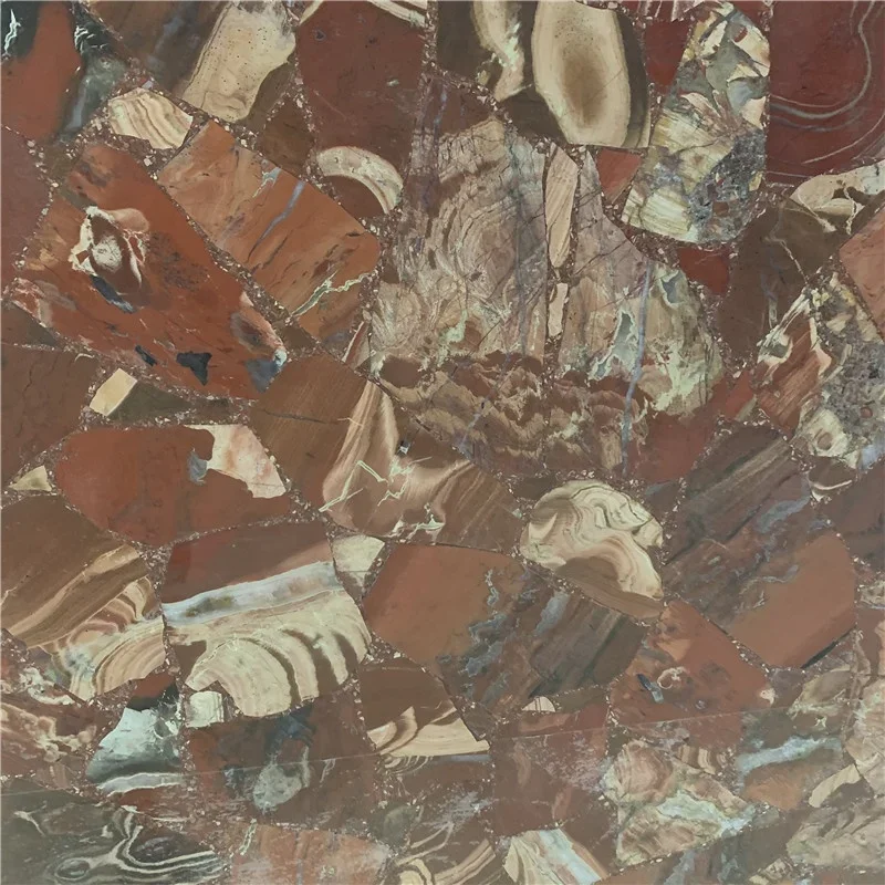 product factory price red semiprecious stone slabs red gemstone tiles for home wall background decoration wall marble stone book matched-3