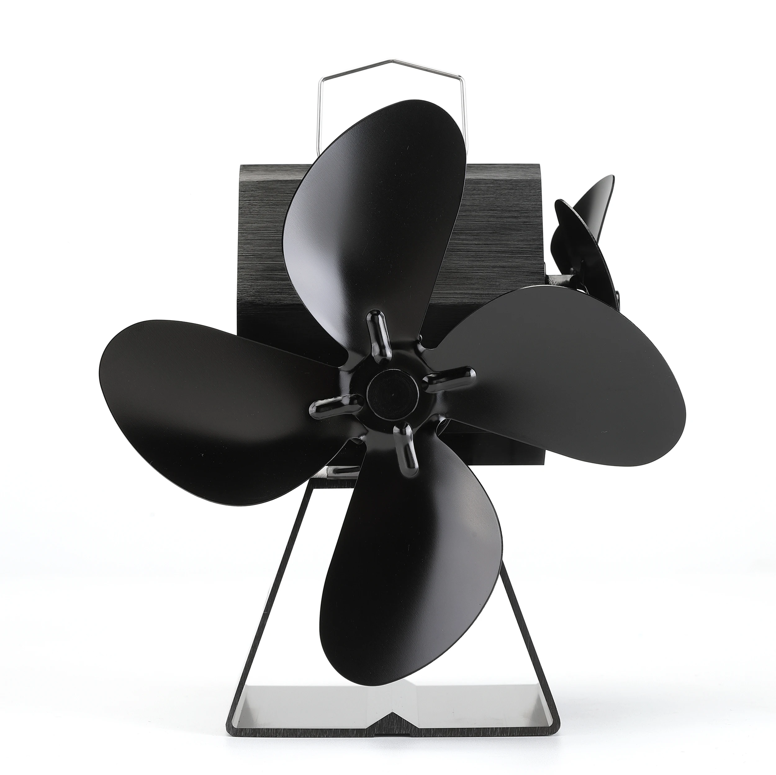 Зимний комнатный дровяной камин с двойным вентилятором 4 лопастями