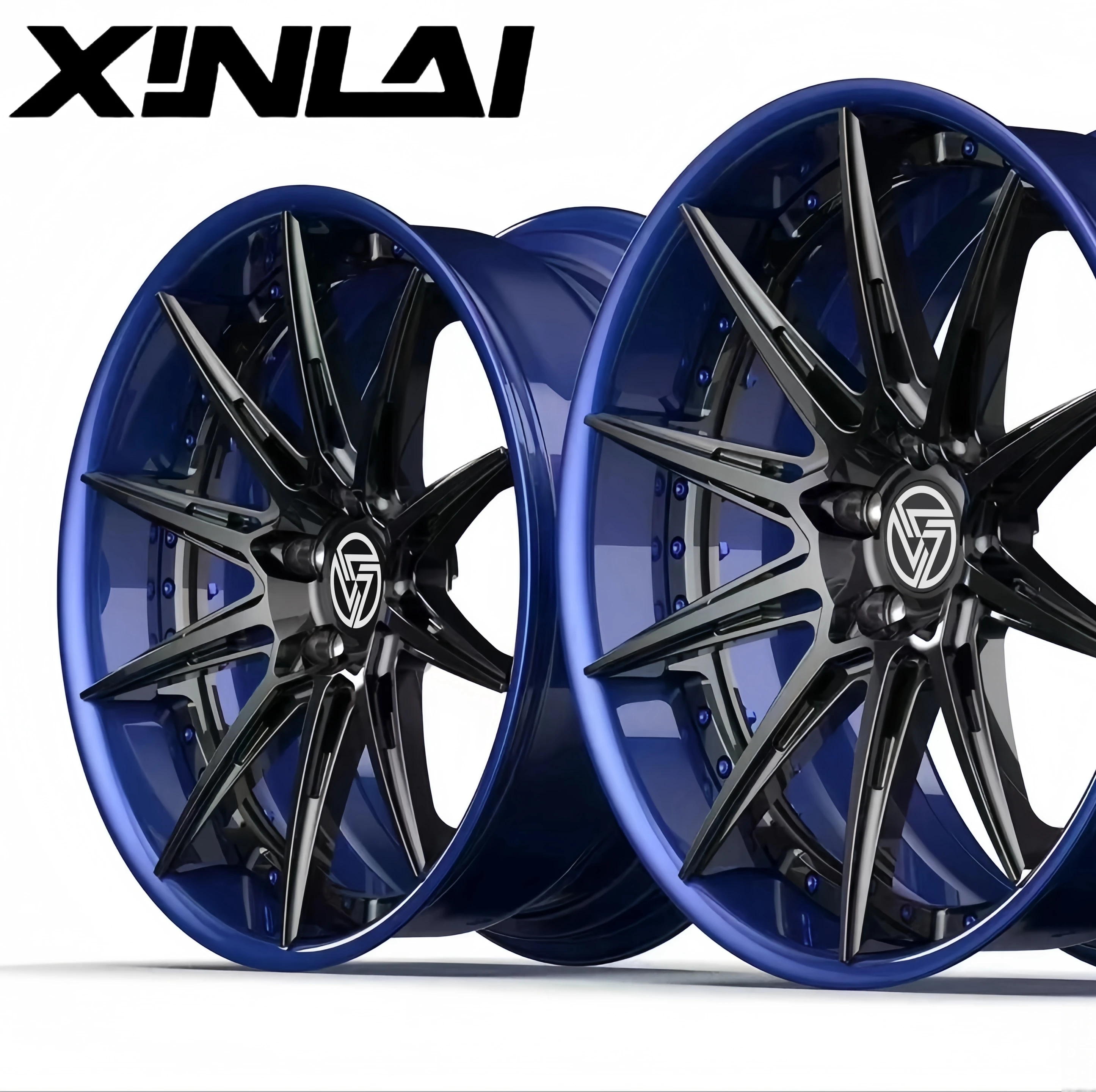 XINLAI Hot Sale 2 Piece Forged Brushed Polished 5x120 5x112 5x114.3 18 19 20 21 22 Inch Wheel for Racing Car Wheel - Image 1