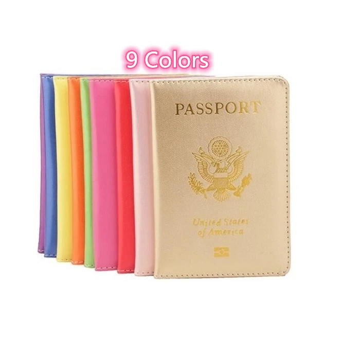 Passport Holder Passport Cover Leather ID Case Travel Passport Book  Protector Qc