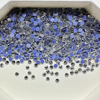 OPL Bulk Wholesale Glass Iron-On Rhinestones - Premium Crystal Hotfix Nail Rhinestones Heat Transfer Applications