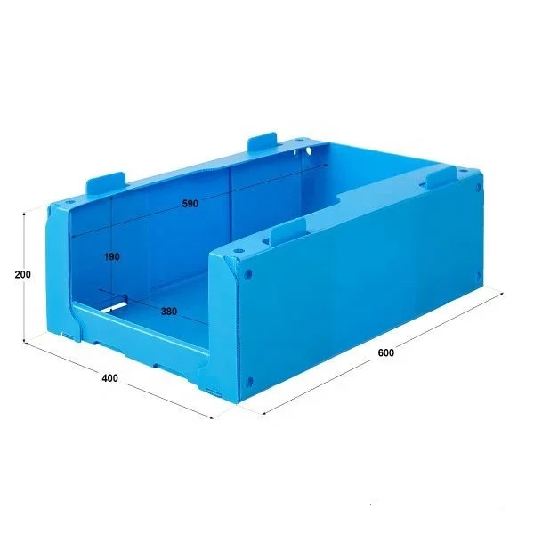 Large Corrugated Plastic Correx Pick Bins, Picking Boxes For Warehouse