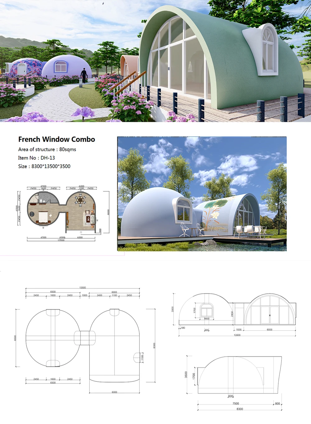 Prefabricated Module Polystyrene Dome Sale Prefabricated For Winter