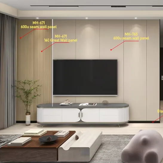 Melinco Personalizowane nowoczesne projekty paneli ścianowych Rozwiązanie dla hoteli Panel ścianowy zestawowy Kompleksowe rozwiązanie idealne dla salonu w willi