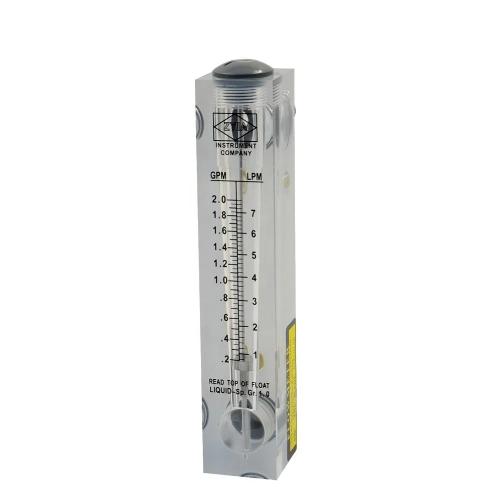 Zyia Panel Type Flowmeter Liquid Control Flow Meter With Valve