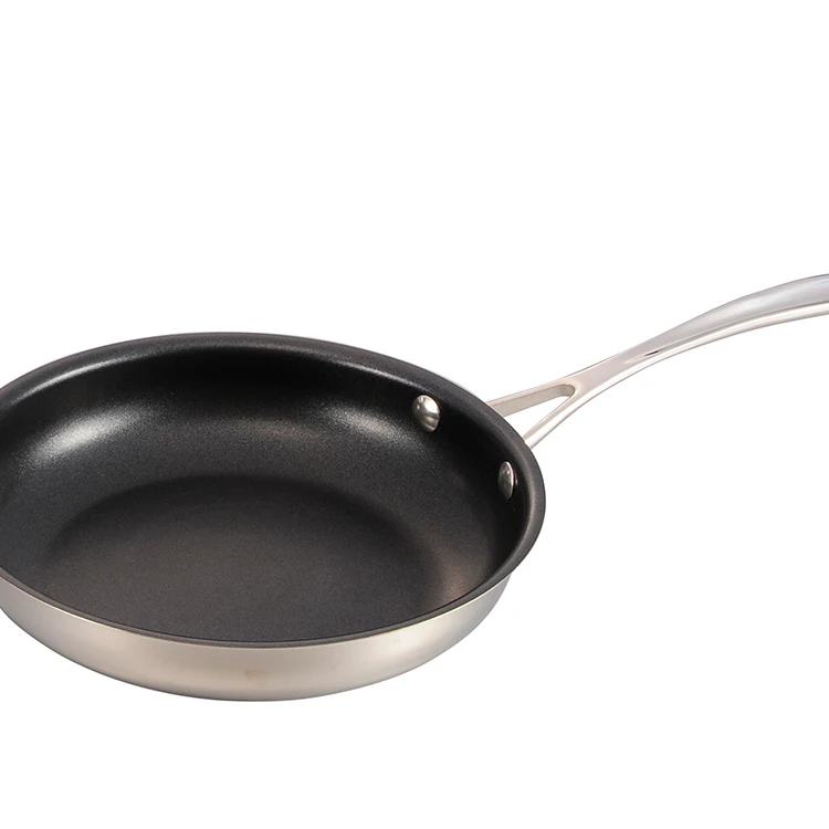 Industrial Cookware Cooking Casseroles Black Nonstick Cast Iron Frying Pan details