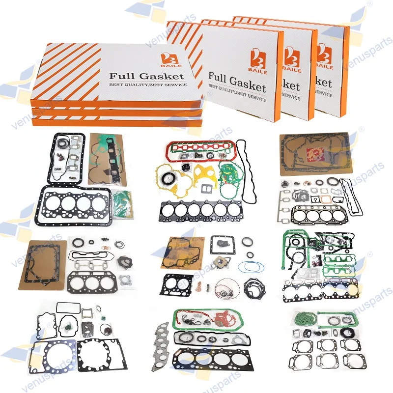 D4CB PORTER Full Gasket Set Engine Gasket Kit 20910-4AB01 Korean Engine Spare Parts for HYUNDAI D4CB PORTER Engine Rebuild Kit