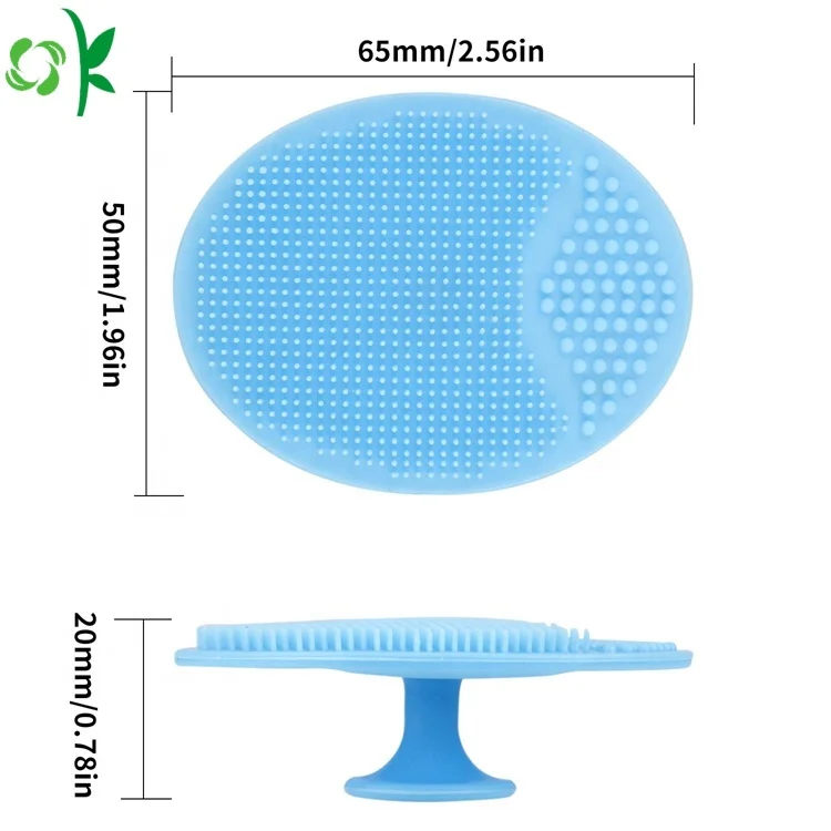 
 OKSILICONE Мягкая силиконовая Очищающая щетка для лица, губка для мытья, удаление черных точек, отшелушивающий скраб, очищающая щетка для лица  