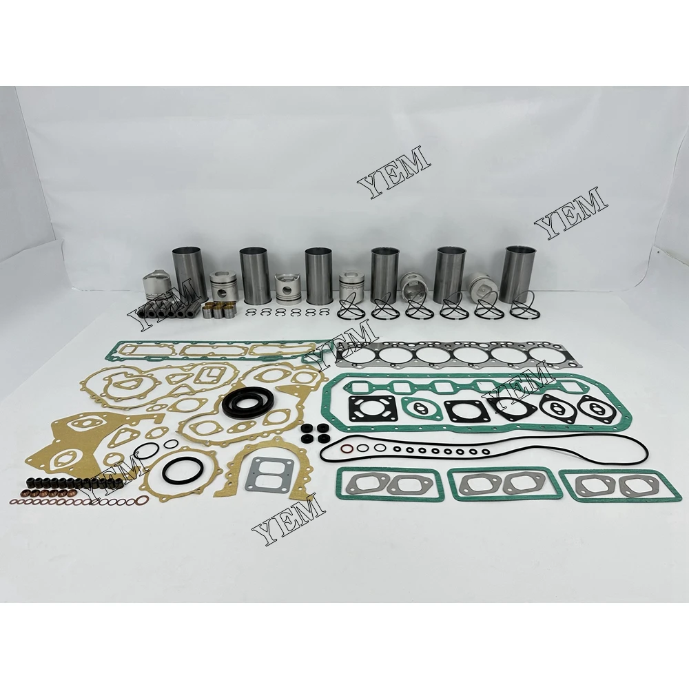 For Isuzu 6BB1 Cylinder Liner Kit With Gasket Set Repair Kit Diesel Engine Spare Parts