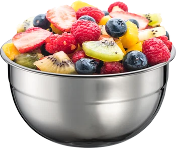 High Quality Wholesale Stainless Steel Salad Bowl Restaurant Mixing Round Bowl Kitchen Fruit Bowl