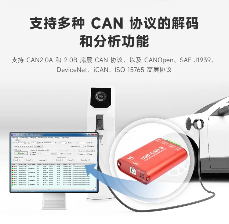 Industrial Grade Can Bus Communication Interface Card Module For Usb To ...