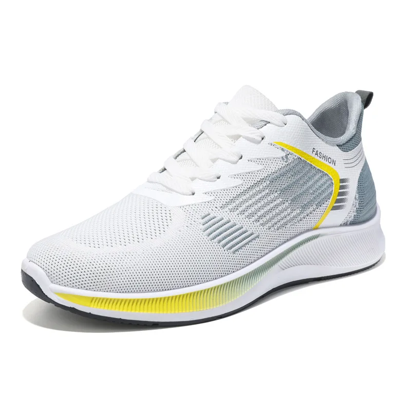 Men'S New Fashion Sneaker Summer Wholesale New Mesh Lace Fashion Breathable Lightweight Running Boy Sports Running Shoes For Men