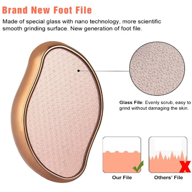 Foot Callus Remover with Glass Etching Technology, Nano Glass Foot