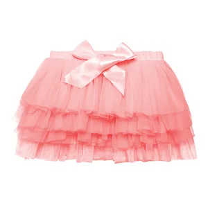 HOT Summer Little Girl Cute Puffy Dress Mini Bubble Dress Toddler Pure Color Puffy Skirt Bubble TuTu Skirt