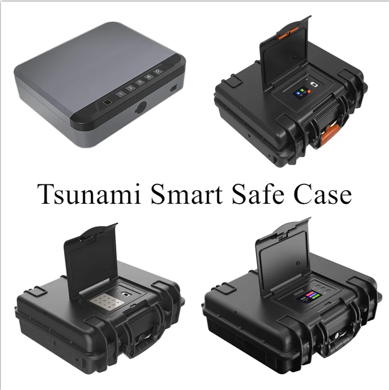 443414 IP67 Waterproof Hard Case Tool Storage Box Security Money Box Watch Easy-carrying case