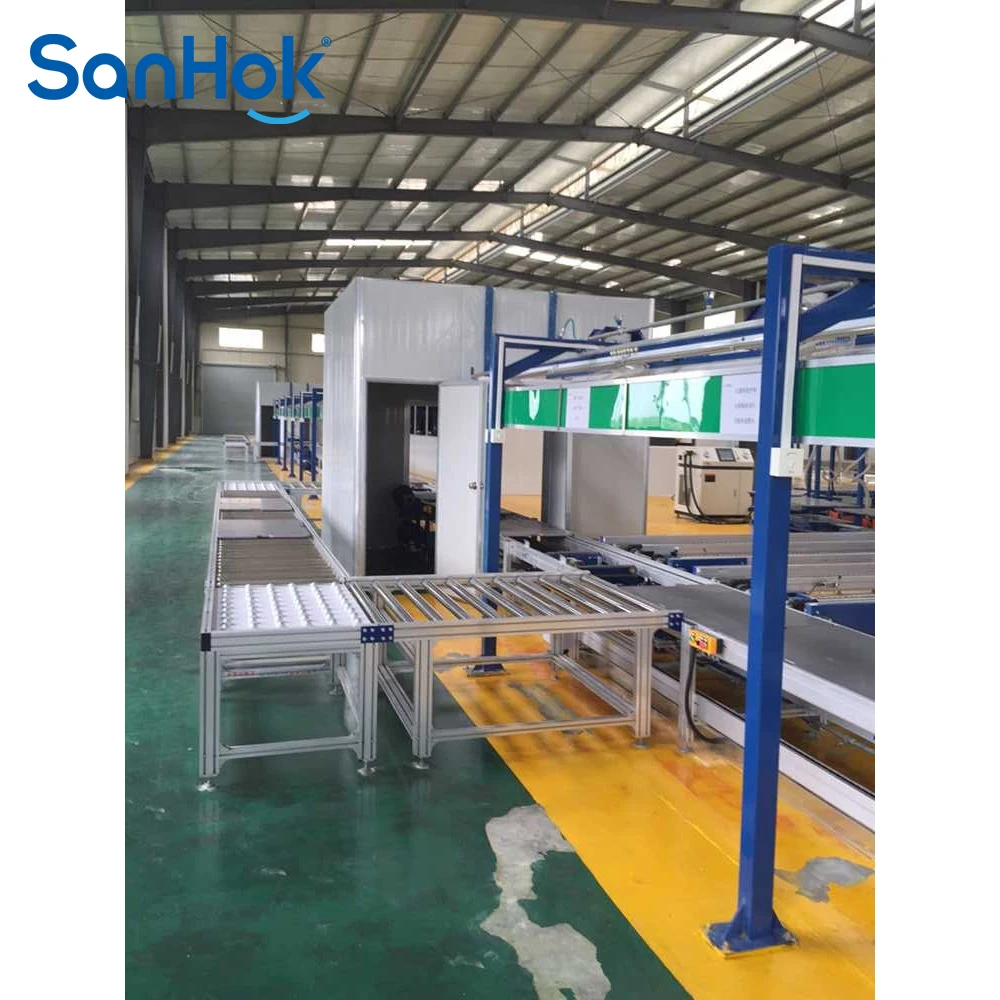 Industrial Factory Conveyor Electric Air Conditioning Fan Assembly Line
