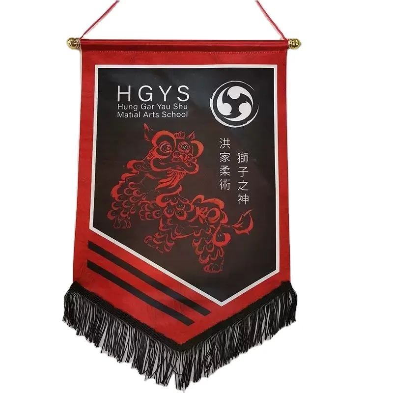 Mini Football Team Soccer Games Custom Logo Design Sports Club Exchange Pennant Flag