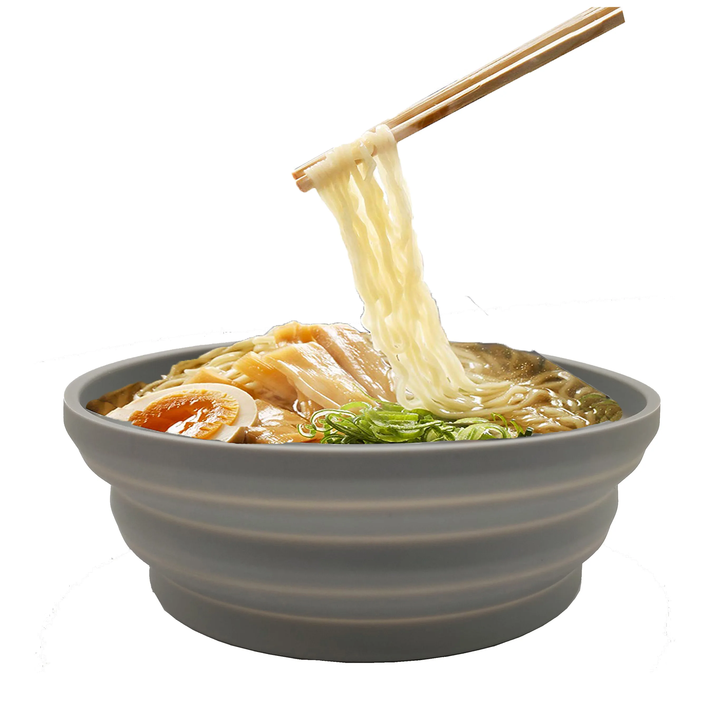 Silicone Expandable Collapsible Salad Bowl for Travel Camping Hiking