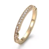 Real solid 14k gold lab diamond ring