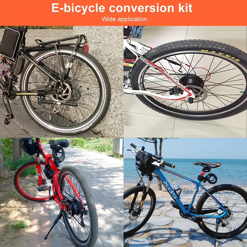 250W Electric Bicycle Back Wheel Motor Hub Silver Color