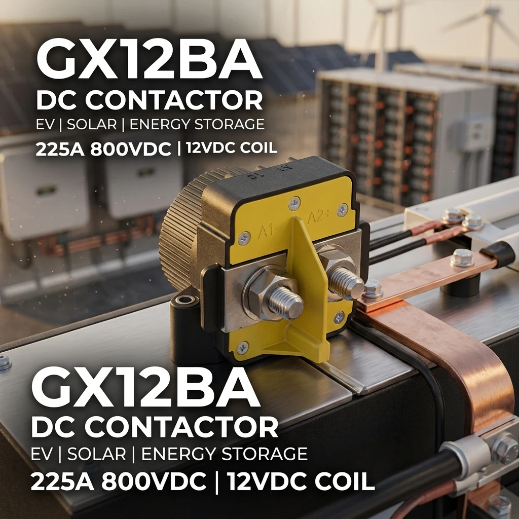 คอนแทคเตอร์กระแสตรงแบบเปิด-ปิดที่แรงดัน 800VDC รุ่น GX12BA สำหรับ Sensata-Gigavac กระแส 225A แรงดันไฟฟ้าตรง 12VDC สูงสุด 800VDC พร้อมระบบป้องกันการเกิดอาร์ค ใช้ในอุปกรณ์ทางการแพทย์