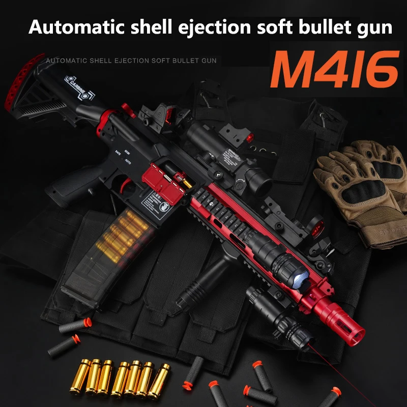 M416 – fusil à balle molle, jouet, Blaster électrique manuel, 2 Modes,  pistolet à Air, lanceur, arme Airsoft pour garçons adultes - AliExpress