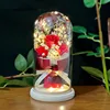 11*22 cm  Starry Sky Three thumb flowers red