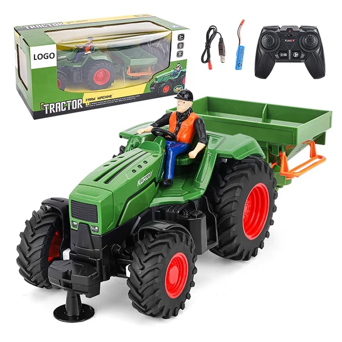 1/16 Ghz Remote Control Tractor Toy Simulation Truck Farmers Vehicle  Toys Farm Trailer Rc Car Rc Tractor for Kids