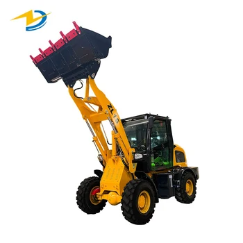 Large Factory Engine New 1.5 Ton Multi-Functional Front Loader Small Diesel Four-Wheel Hydraulic Attachments Wheel Loader Used