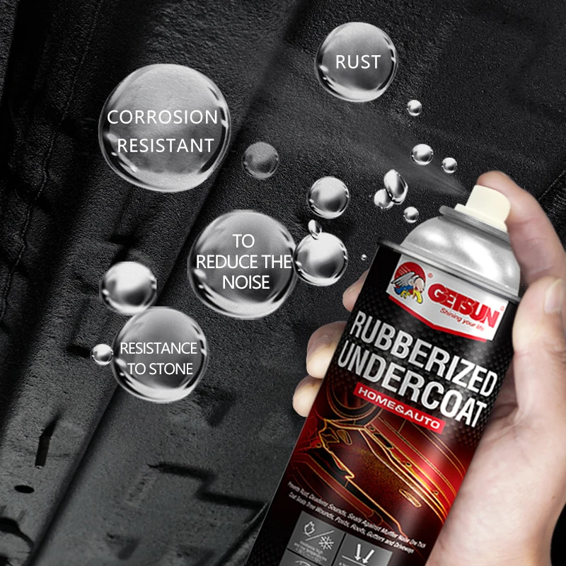 GETSUN Factory Chassis Rubberized Paint Undercoating Spray for Car